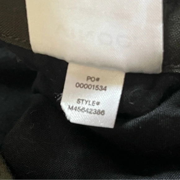 Vince wool pull on trouser pants casual stripe pull on drawstring green small - Picture 11 of 12